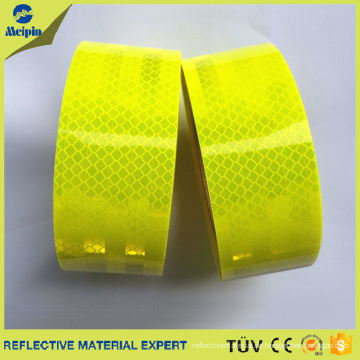 Leuchtstoff gelb / grün hohe Sichtbarkeit Micro Prismatic Reflektierende Folie / Sheeting